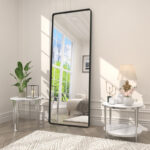 Aevar High-Strength Tempered Glass and Aluminum Alloy Framed French Cleat Mounted Wall Decor Bathroom Vanity Mirror