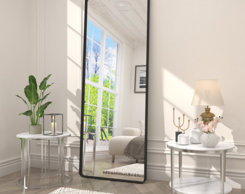 Aevar+High-Strength+Tempered+Glass+and+Aluminum+Alloy+Framed+French+Cleat+Mounted+Wall+Decor+Bathroom+Vanity+Mirror+with+5-Year+Warranty-1321465777-1322088119