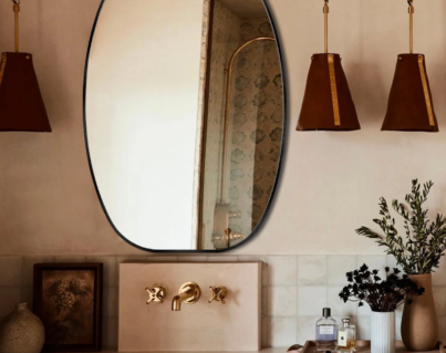 Oval+Bathroom+Mirror,+Brushed+Aluminum+Alloy+Frame+Vanity+Wall+Mirror+For+Bedroom,+Living+Room,+Hanging+Or+Leaning+Horizontal+Or+Vertical-1423905676-1423905677